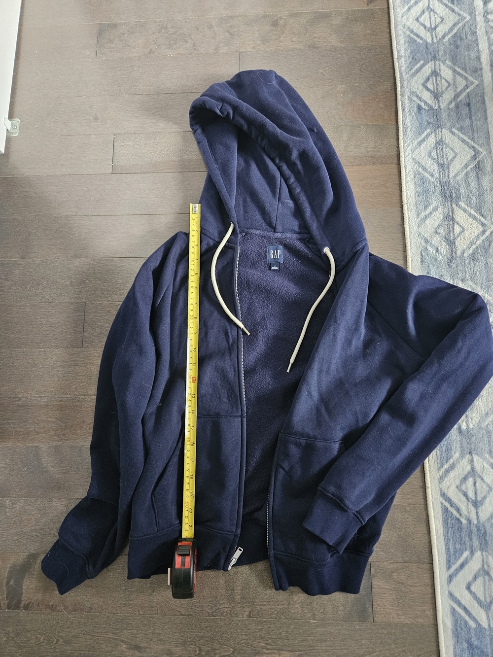 GAP Navy Blue Full-Zip Hooded Jacket
